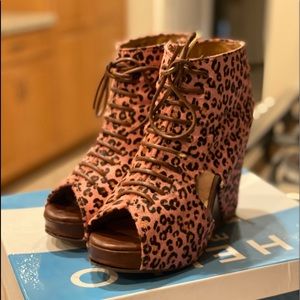 Jeffrey Campbell pink cheetah hide wedges